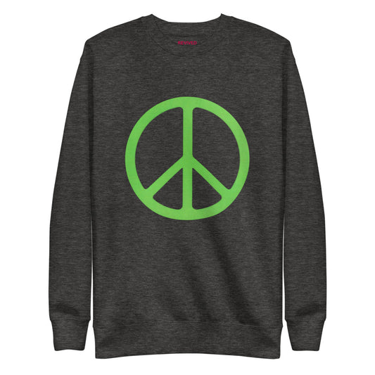 Green Peace Sign Crewneck